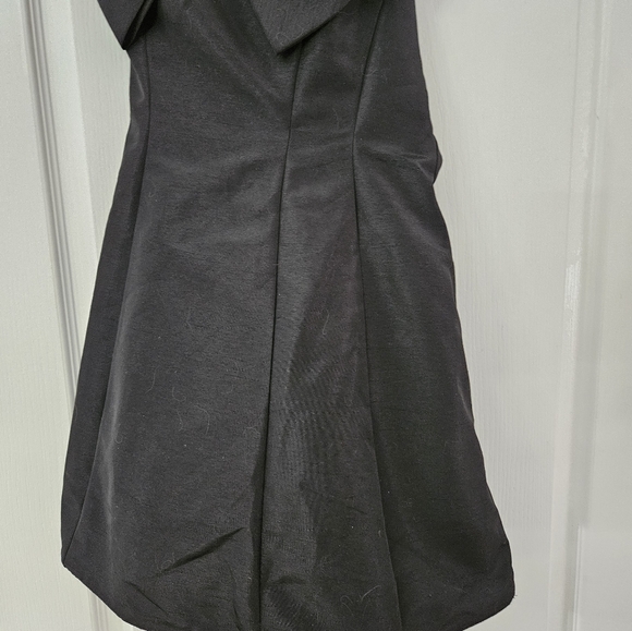 Mac Duggal Black Strapless Oversized Bow Fit & Flare Mini Dress Sz 6, 8 NWT - Picture 5 of 11